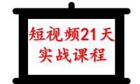 （2607-1）张萌短视频21天实战训练课程，涨粉+创作+变现