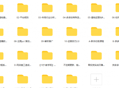 (2619-1)最新2022拼多多网店虚拟教程