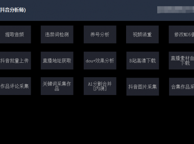 （2620-3）最新版抖音分析师：养号分析+违规词检查+dou+效果分析+作品权重检测