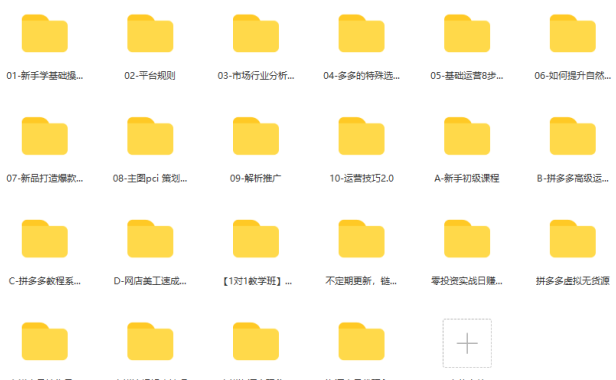 （2619-1）最新2022拼多多网店虚拟教程