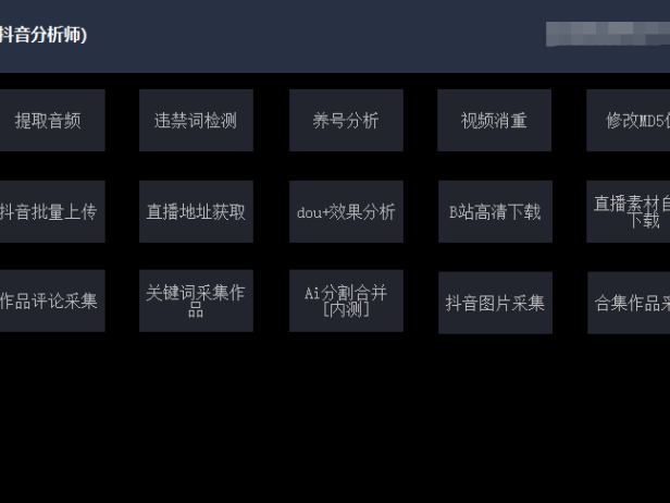 （2620-3）最新版抖音分析师：养号分析+违规词检查+dou+效果分析+作品权重检测