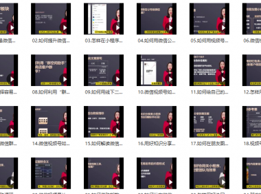 （2709-3）大敏思维-微信【视频号】实战基础必学37招
