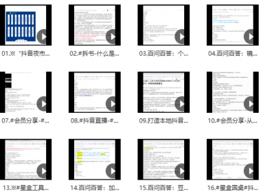 （2716-2）抖音账号运营实战课程，高级完整大课