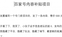 （2803-3）百家号暴利内容补贴项目