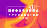 (2168)某收费培训:玩转电商卖货新模式,五位大佬分享独门秘籍(无水印)