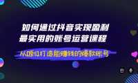 （2267）钢琴老师如何通过抖音实现盈利，最实用的账号运营课程 从0到1打造能赚钱的爆款账号