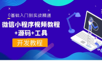 （2308）外面收费1688的微信小程序视频教程+源码+工具：0基础入门到实战精通！