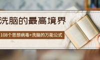 (2334)《洗脑的最高境界》人手一本的商业圣经,108个思想病毒+洗脑的万能公式