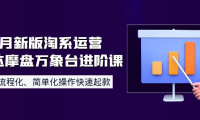 (2343)8月新版淘系运营达摩盘万象台进阶课:流程化、简单化操作快速起款