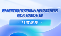 （2365）万三·好物混剪付费随心推投放玩法，随心投放小课（11节课程）
