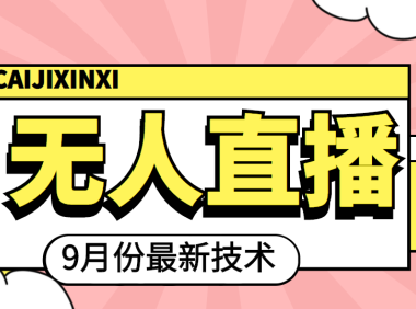 （2216）九月最新无人直播技术，轻松玩转无人直播（详细教程+全套软件）