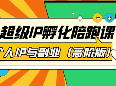 （2277）超级IP孵化陪跑课：个人IP与副业（高阶版）41节课