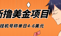 (2726)外面收费1980的最新国外撸美金挂机项目,号称单窗口一天4美金+(脚本+教程)