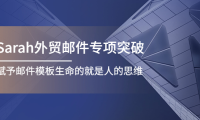 (2748)Sarah外贸邮件专项突破,赋予邮件模板生命的就是人的思维