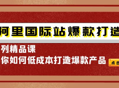 (2599)阿里国际站爆款打造系列精品课,教你如何低成本打造爆款产品