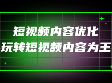 (2622)某收费培训:短视频内容优化,玩转短视频内容为王(12节课)