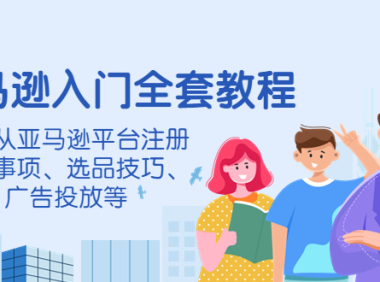 (2665)亚马逊入门全套教程,涵盖从亚马逊平台注册注意事项、选品技巧、广告投放等
