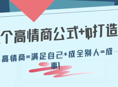 (2737)32个高情商公式+ip打造:高情商=满足自己+成全别人=成事!