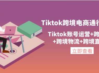 （2744）Tiktok跨境电商通行证2.0，Tiktok账号运营+跨境支付+跨境物流+跨境直播等