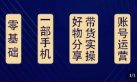 （2766）好物分享高阶实操课：0基础一部手机做好好物分享带货（24节课）