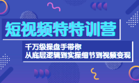 （3017）短视频特特训营：千万级操盘手带你从底层逻辑到实操细节到变现-价值2580