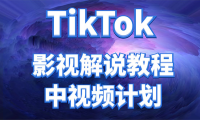 (3019)外面收费2980元的TikTok影视解说、中视频教程,比国内的中视频计划收益高