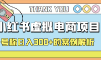 (3170)最新小红书项目-学科虚拟资料搞钱玩法,号称日入300+的案例解析