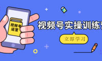（3211）微信视频号实操训练营：视频号起号运营纯干货玩法！