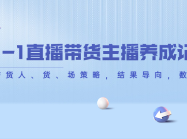 （2976）从0-1直播带货主播养成记，直播带货人、货、场策略，结果导向，数据说话