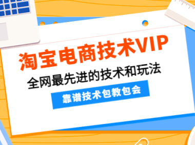 (3060)淘宝电商技术VIP,全网最先进的技术和玩法,靠谱技术包教包会(更新106)
