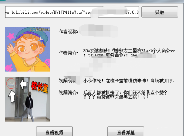 （3187）B站哔哩哔哩视频解析下载器源码