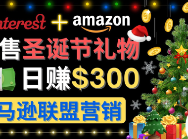 (3238)通过Pinterest推广圣诞节商品,日赚300+美元 操作简单 免费流量 适合新手