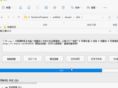 （3448）抖音短视频一键解析无水印下载工具_V3.0