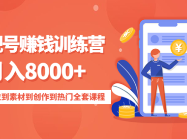 (3511)影视号赚钱训练营:月入8000+从账号定位到素材到创作到热门全套课程