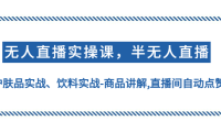 （3494）无人直播实操，半无人直播、护肤品实战、饮料实战-商品讲解,直播间自动点赞