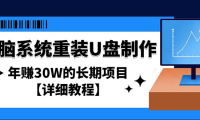 (3565)电脑系统重装U盘制作,年赚30W的长期项目【详细教程】