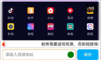 （3694）安卓全网短视频平台视频一键解析软件