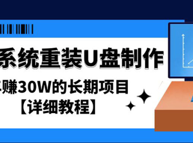 (3565)电脑系统重装U盘制作,年赚30W的长期项目【详细教程】