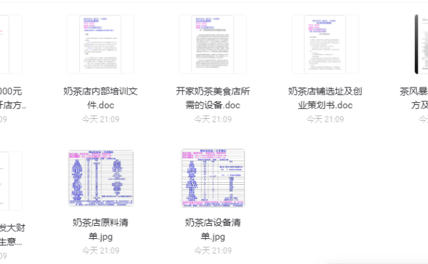 （3618）某加盟奶茶店开店方案资料 PDF电子版
