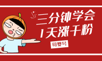 （赠送文件）3分钟学会母婴号如何1天涨千粉【完整版】