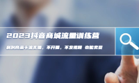 （3777）2023抖音商城流量班：利润商品卡流实操，不开播-不发视频-也能卖货（无水印课程）
