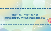 （3822）漫画打标，产品打标入池，建立流量模型，为快速放大流量做准备（无水印课程）