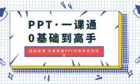 (3833)PPT·一课通·0基础到高手:通俗易懂 快速掌握PPT的各种应用场合