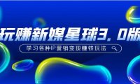 (3965)《玩赚新媒星球3.0版》学习各种IP营销变现赚钱玩法(价值498)
