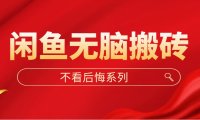 (3990)闲鱼无脑搬砖,单账号月入500+多号多撸!