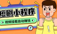 （4187）短剧小程序搭建教程，支持抖音/快手/百度/微信/h5端【全套源码+详细教程】