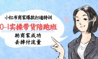 （4220）小红书商家爆款打造特训（14期）0-1实操带货陪跑班，助商家成功丢掉付流量