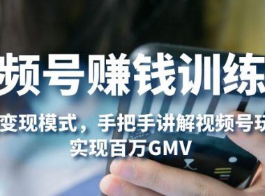 （4096）视频号赚钱训练营：6大变现模式，对平台的各项功能详细讲解，实现百万GMV