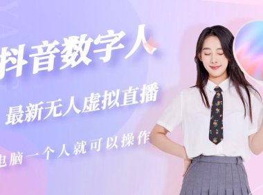 （4175）抖音数字人虚拟无人直播间打造（外面收费6000）
