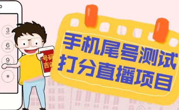 （4099）最新抖音爆火的手机尾号测试打分无人直播项目 日赚几百+【打分脚本+教程】